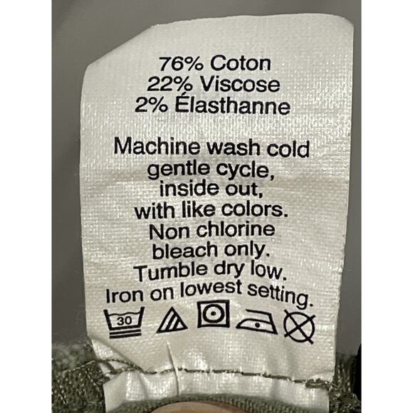 J Crew Jeans Womens 27 Olive Green Stretch Skinny Pants E6687 Mid Rise Casual - Picture 12 of 16